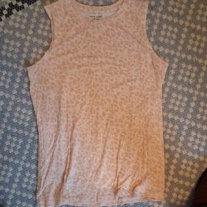 Nine West Women's Cream Leopard Muscle Tee